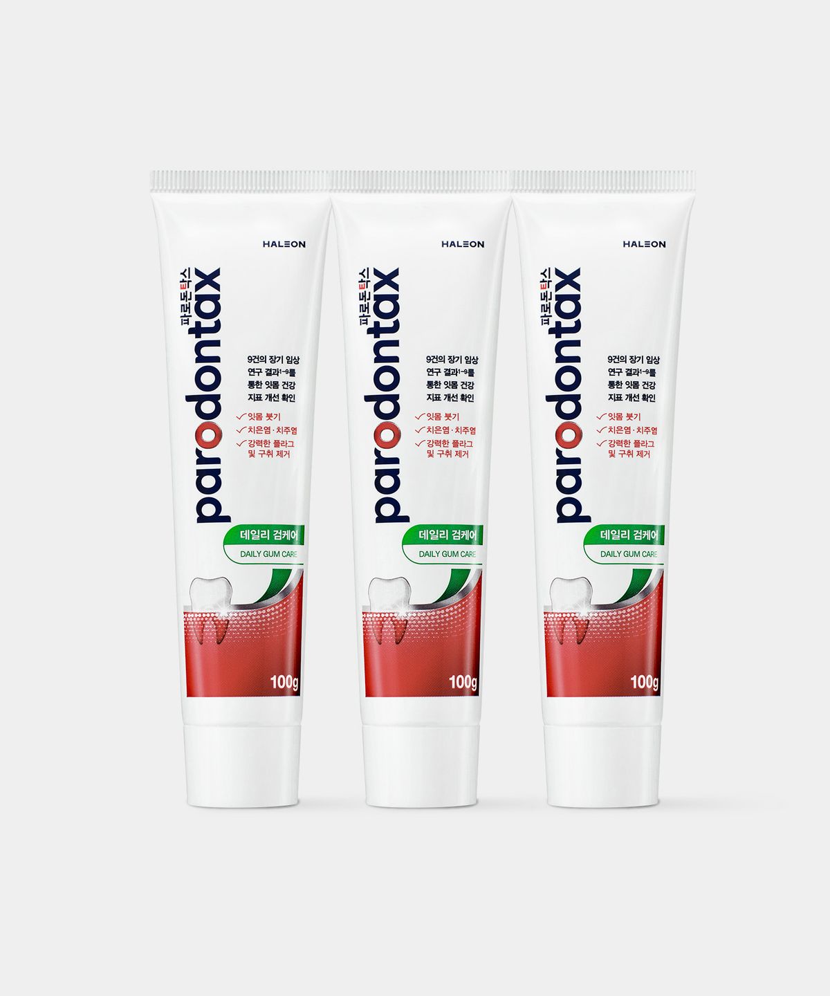 파로돈탁스(PARODONTAX) 파로돈탁스 데일리 검케어 잇몸치약 100g x3개