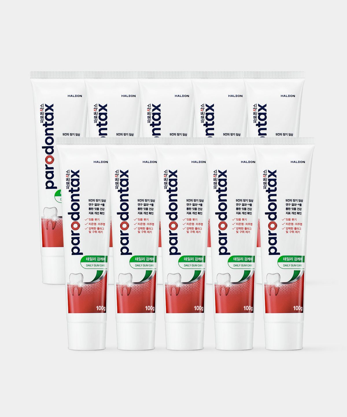 파로돈탁스(PARODONTAX) 파로돈탁스 데일리 검케어 잇몸치약 100g x10개