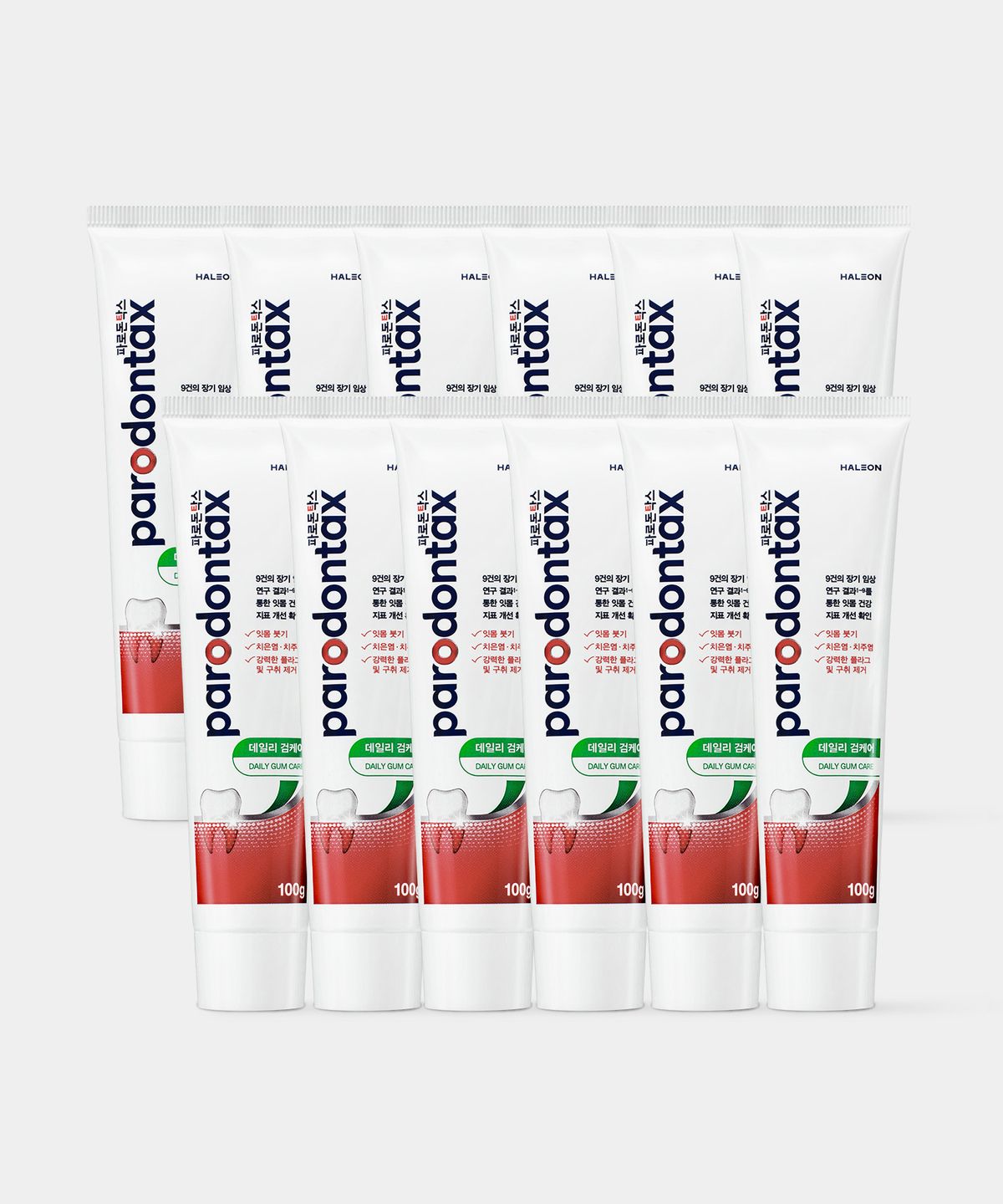 파로돈탁스(PARODONTAX) 파로돈탁스 데일리 검케어 잇몸치약 100g x12개
