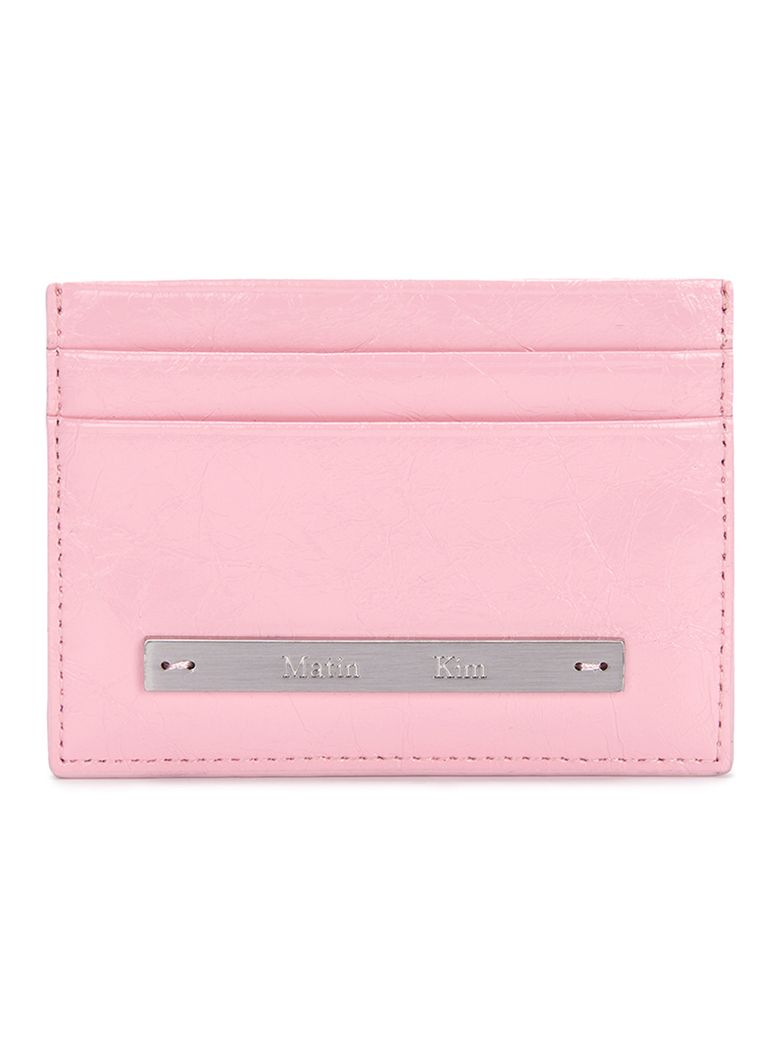 GLOSSY CARD WALLET IN PINK