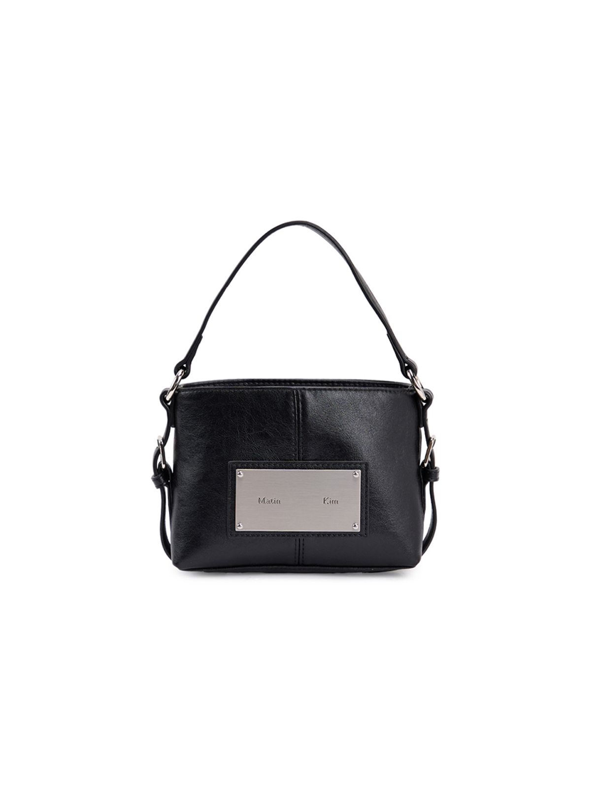 마뗑킴(MATIN KIM) HANDLE MINI CROSS BAG IN BLACK