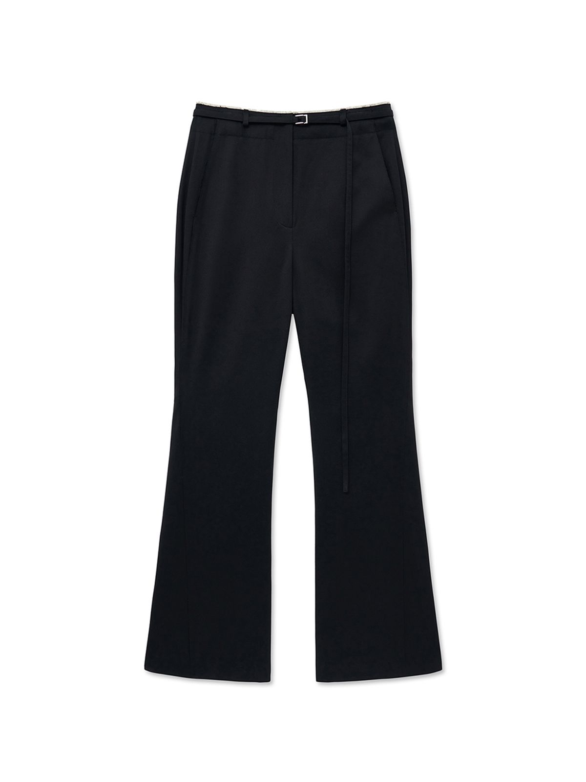 마뗑킴(MATIN KIM) CUT OUT POINT STRING TROUSER IN BLACK