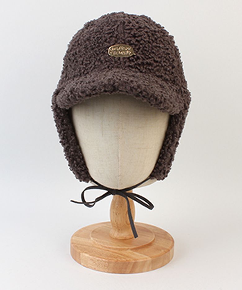Bubble Fleece Gray Earflap Cap  귀달이모자