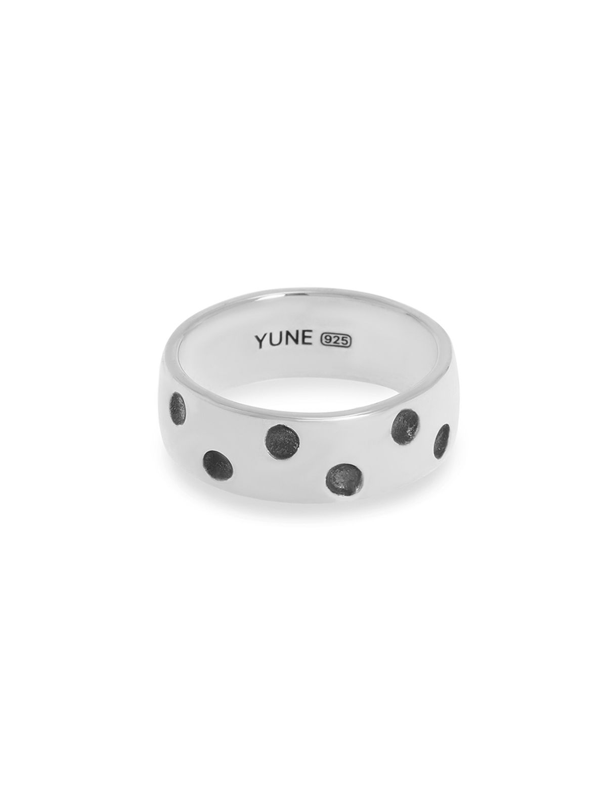 유네(YUNE) Engraved Dot Ring_[Silver925]