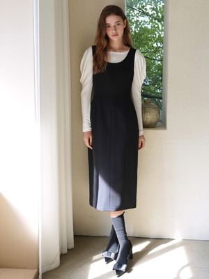 미디 드레스 / 블랙