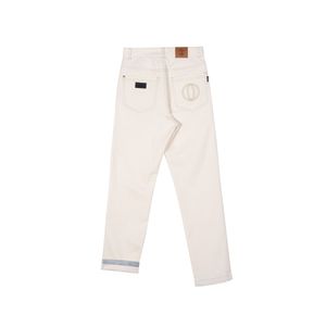 CB07OWW 하이웨스트 슬림 테이퍼드 진 off white women