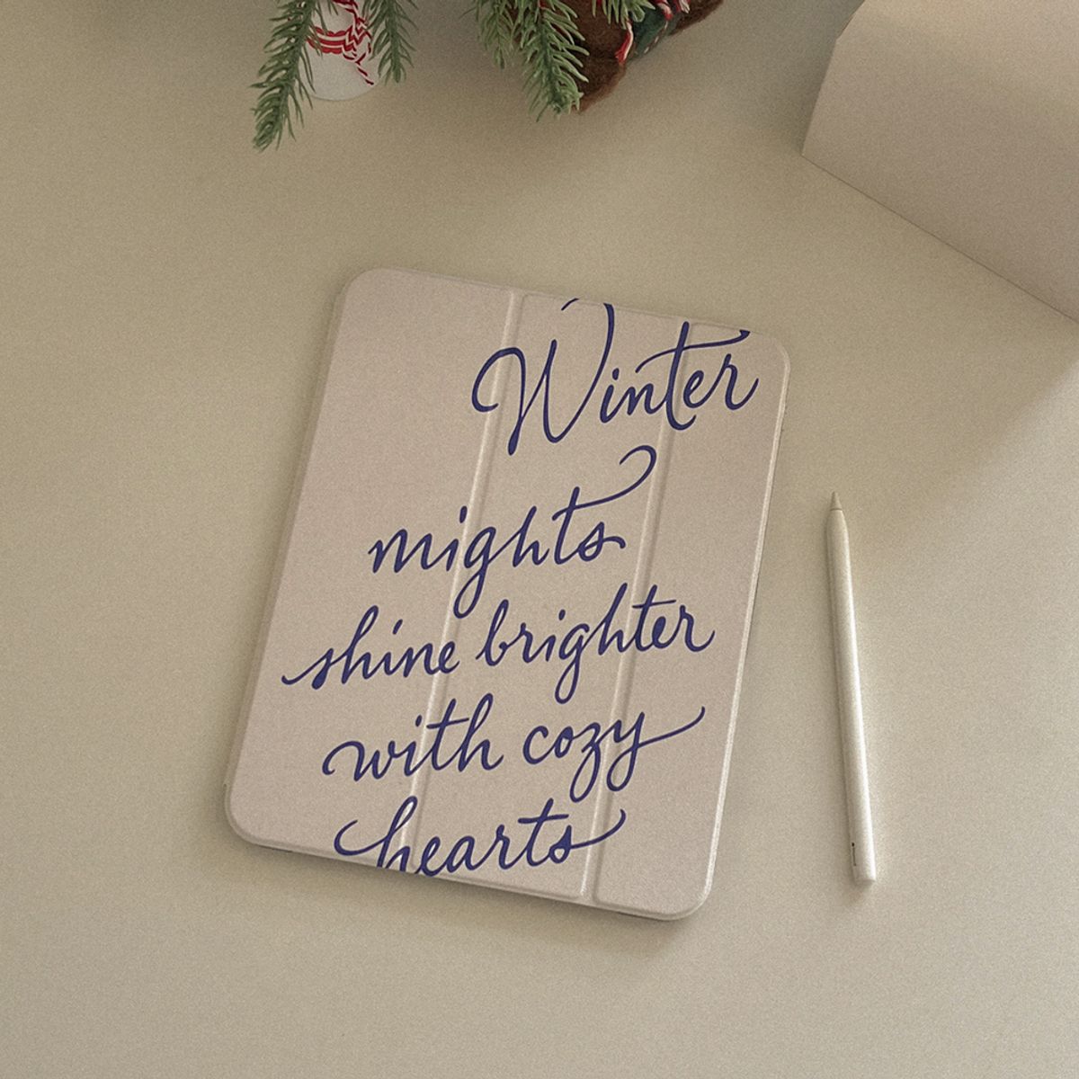 메이드모먼(MADEMOMENT) winter letter 디자인 [아이패드 케이스]