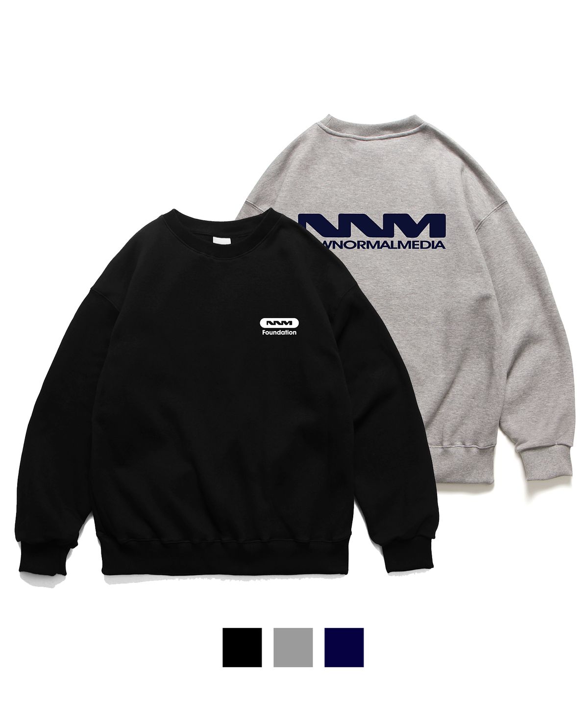 앱놀머씽(ABNORMALTHING) NMM 맨투맨 3컬러 (NMM CREWNECK 3 COLOR)