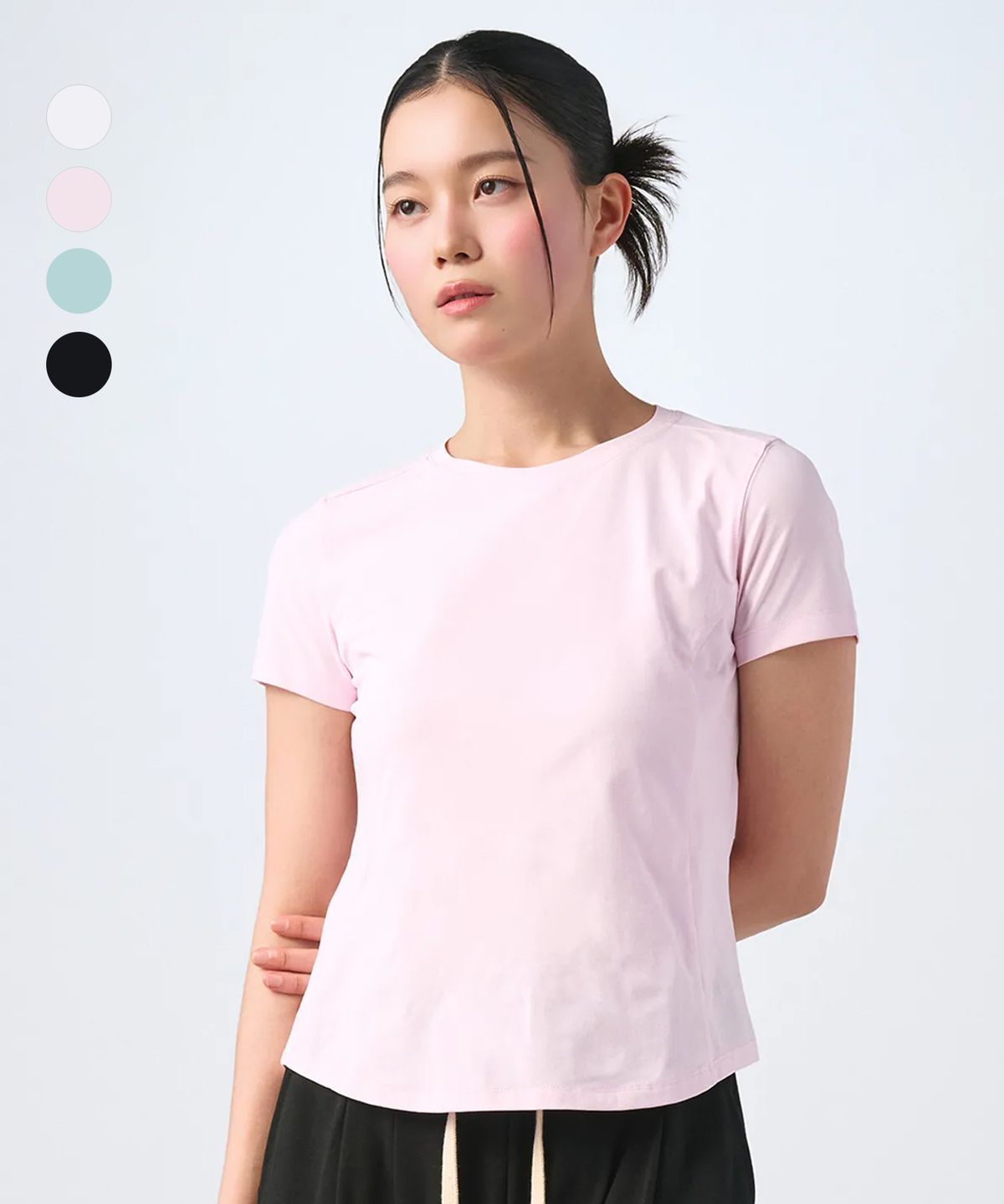 무신사 스탠다드 스포츠(MUSINSA STANDARD SPORTS) 퀵드라이 슬림핏 숏슬리브 우먼 (4color)