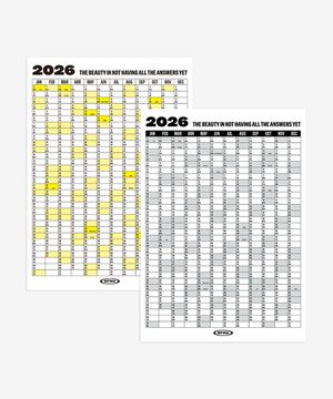 [2set] BFMA 2026 캘린더 A3 포스터 (옐로우 / 실버블랙)
