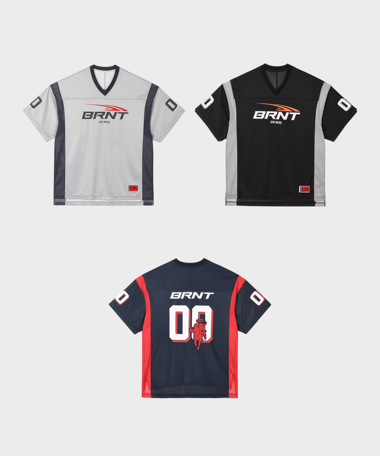 MESH FOOTBALL JERSEY T-SHIRTS (3 COLOR)