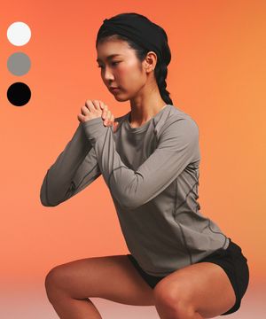 퀵드라이 슬림핏 스티치 롱슬리브 우먼 (3color)
