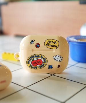 필로소피 옐로우 유광 하드 에어팟 케이스