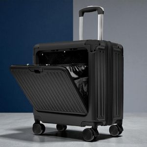 원터치 캐리어 버먼트 여행가방 캐리어 블랙 18인치