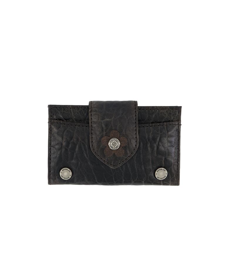 Fleur Card Wallet (Chocolate)