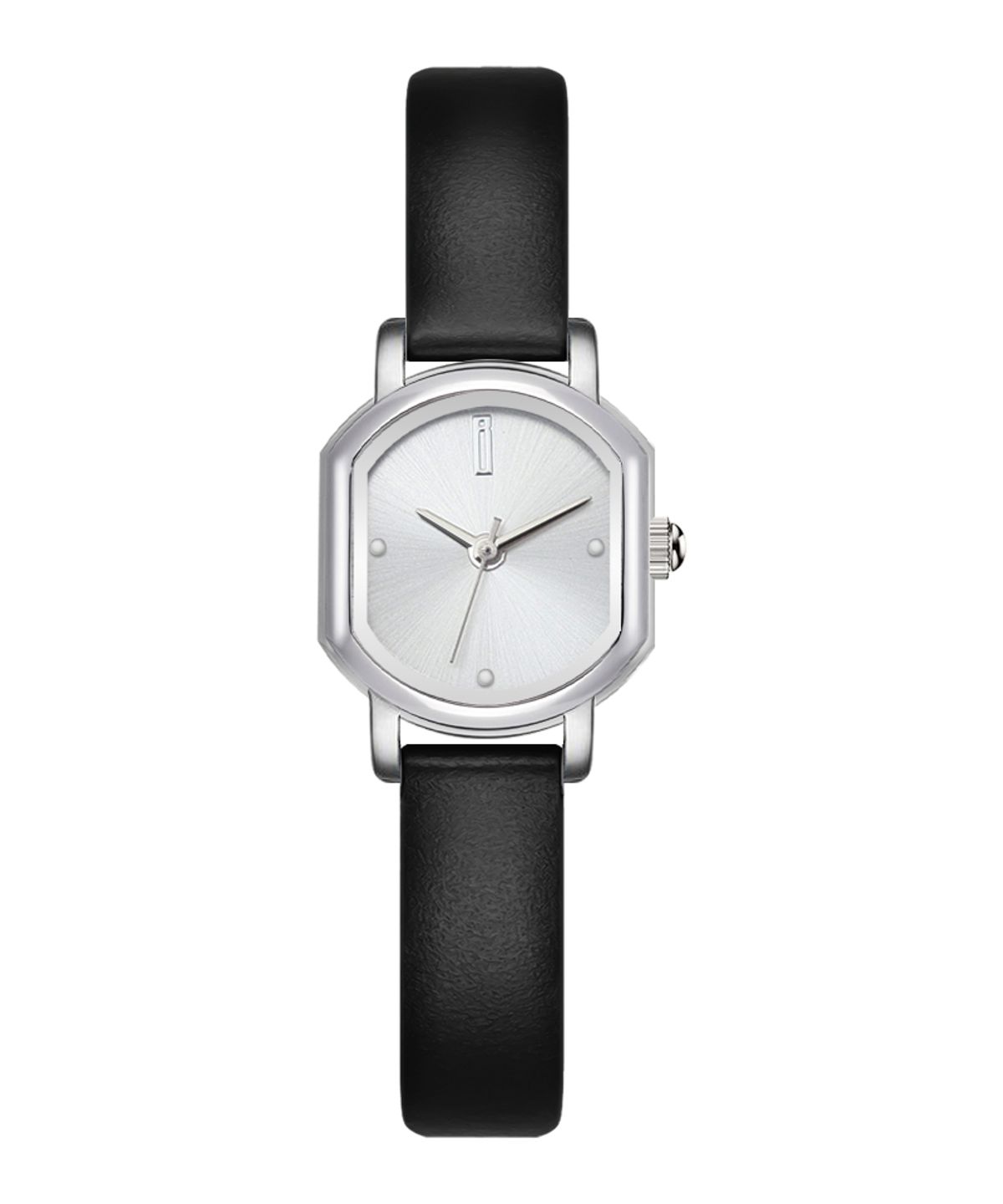 블랑시에르(BLANCIER) 씨에르 클래식 도트실버 BW10925L-WWBK 스퀘어 가죽 여자시계
