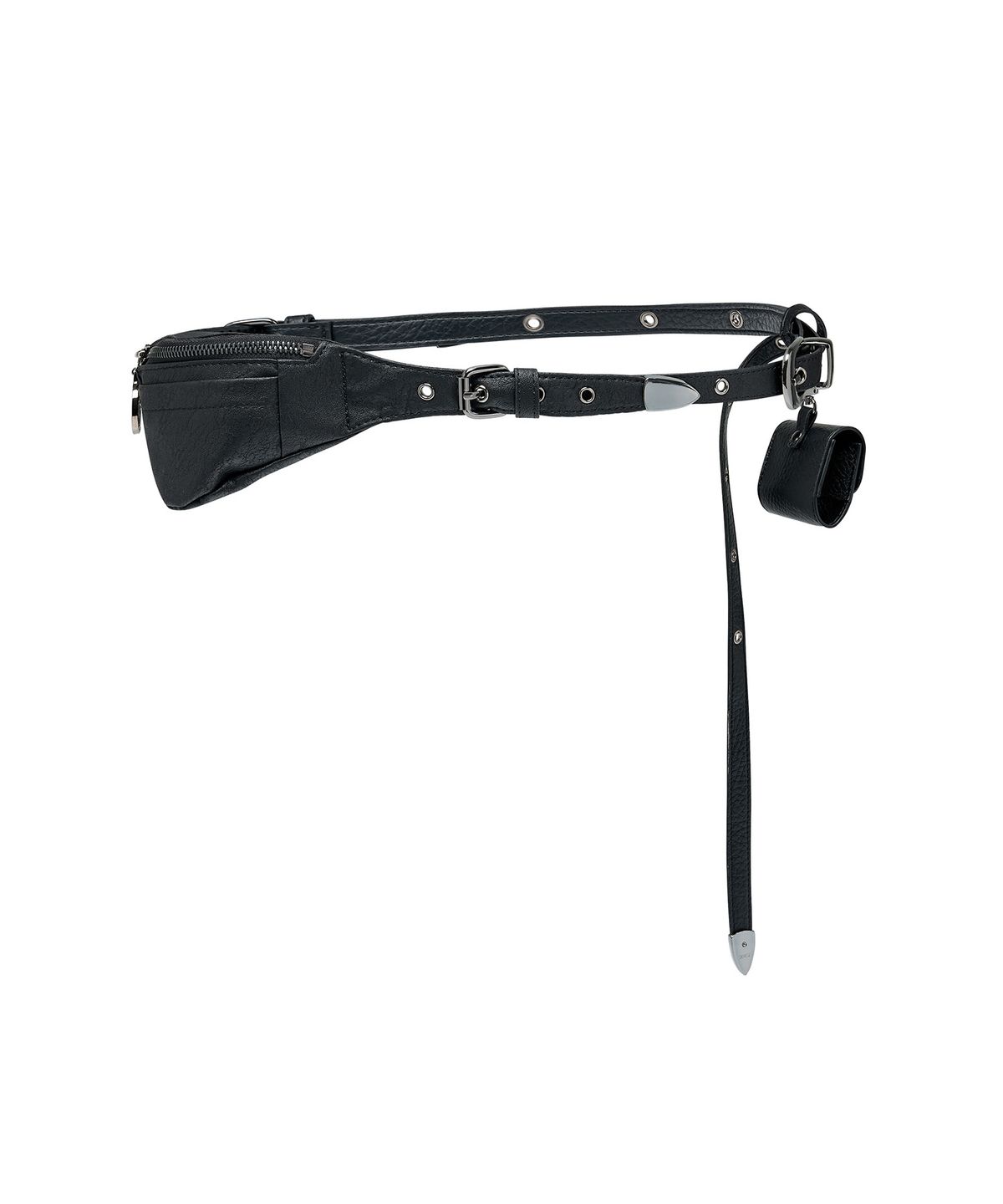 레씨토(LECYTO) Octavia Leather Belt Bag_[Black]