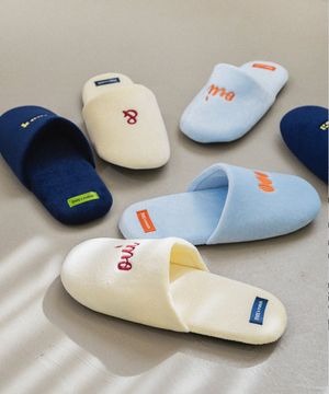 레터링 극세사 워셔블 홈 슬리퍼 M/L 3컬러