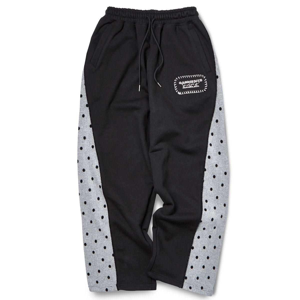 가먼츠팹(GARMENTS FAB) Velour Dot Piping Sweatpants (BLACK)