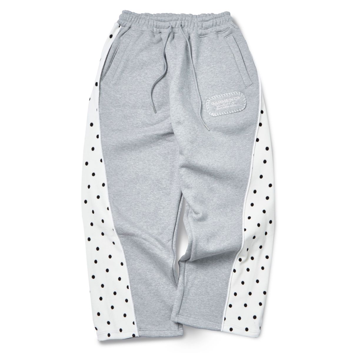 가먼츠팹(GARMENTS FAB) Velour Dot Piping Sweatpants (MELANGE GRAY)
