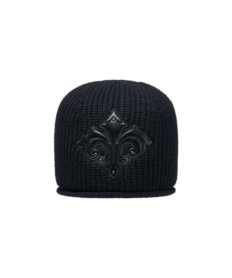 Imperium Leather Patch Beanie_[Black]