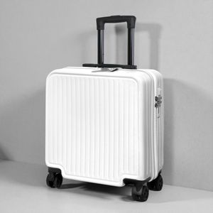 여행 가방 캐리어 메탈 스틸 화이트 18인치 튼튼한 캐리어 기내용 a/s보증
