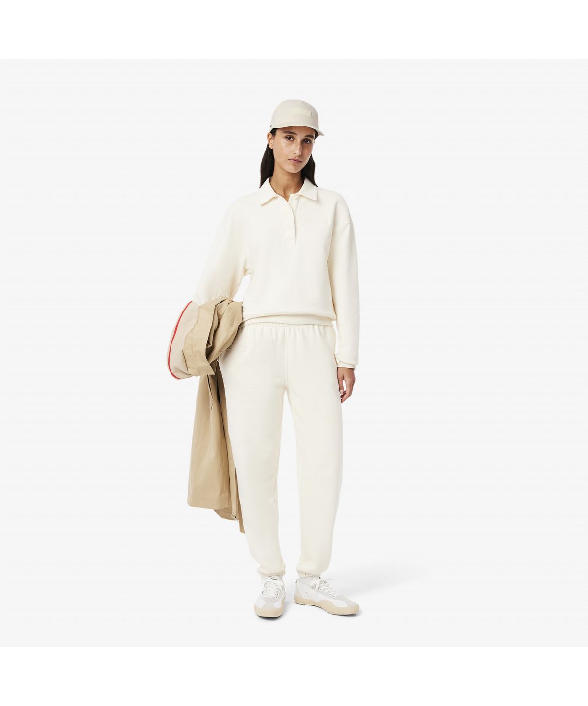 라코스테(LACOSTE) 여성 LACOSTE 볼드 레터링 야구모자 RK0742-55G XFJ