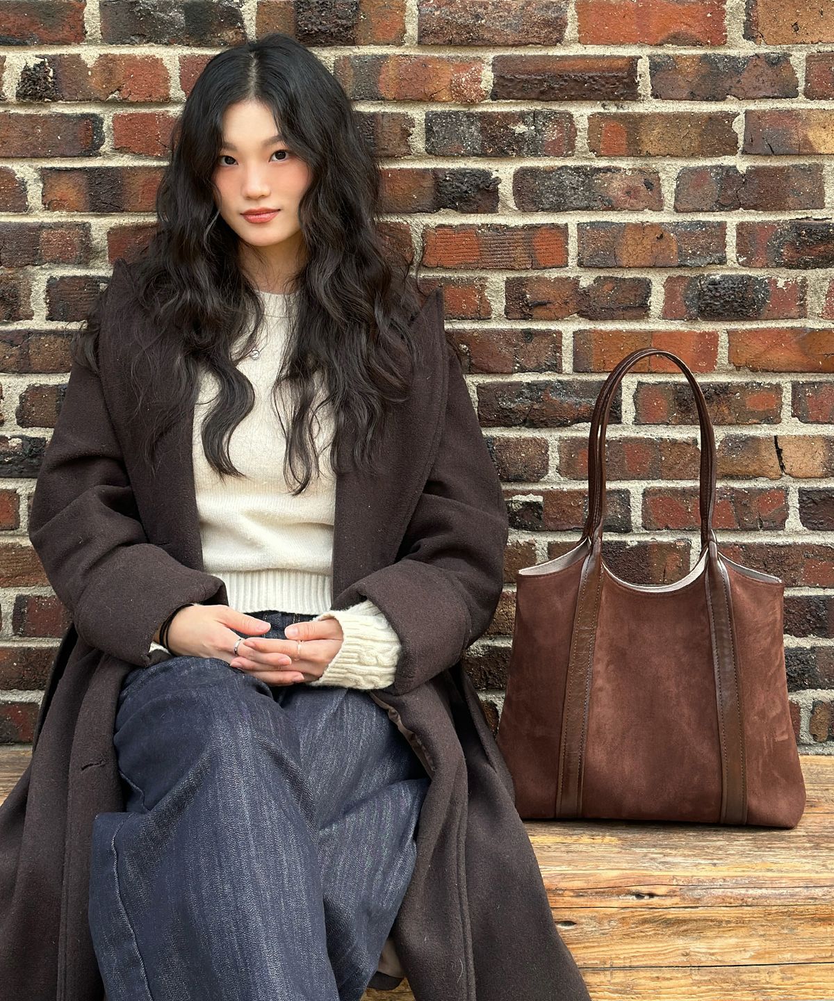 맥끌라니(MCLANEE) 달티 스웨이드 숄더백