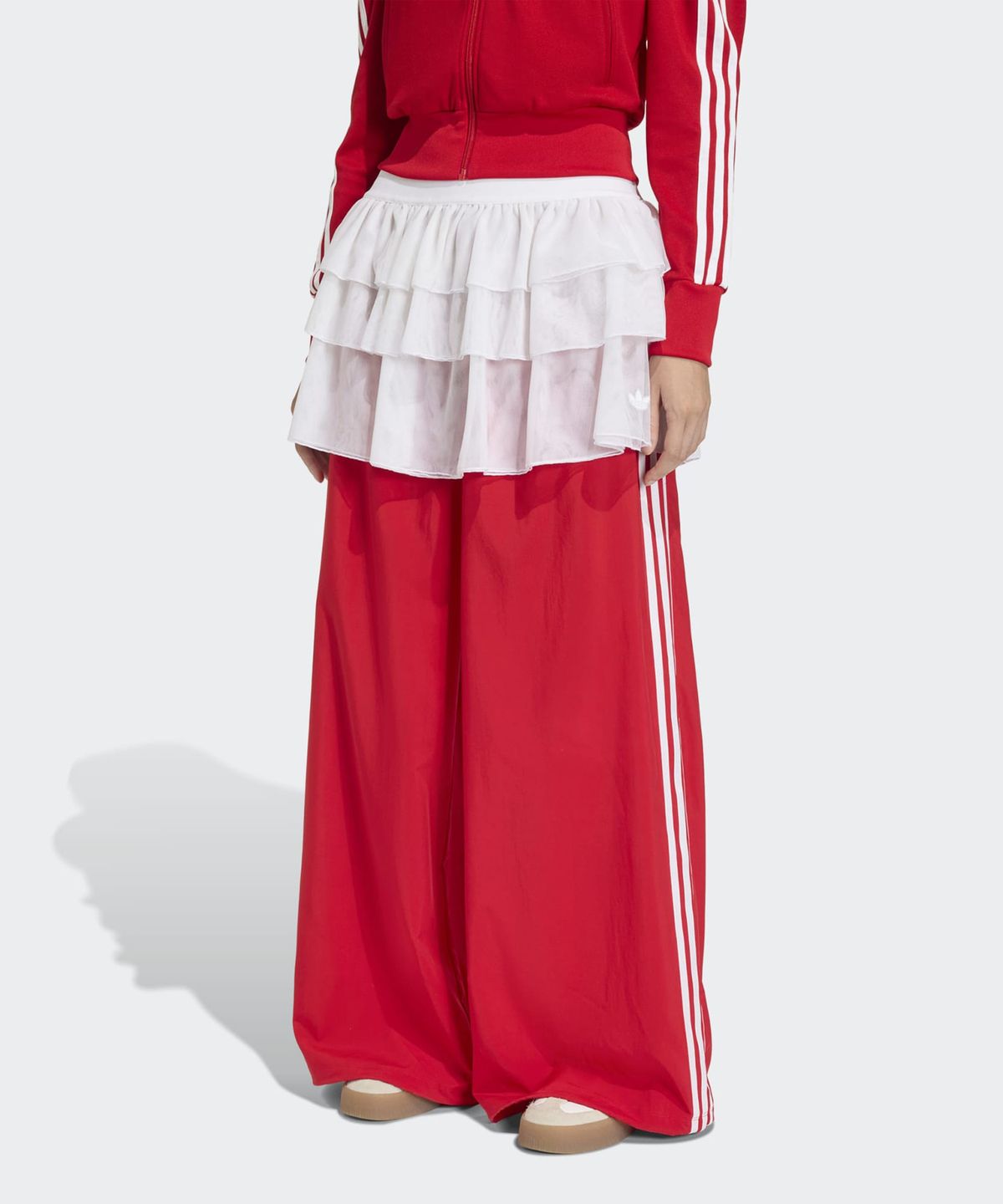 아디다스(ADIDAS) 레이스 아딜레늄 파이어버드 트랙 팬츠 - 레드 / KS1430