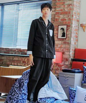 솔리드 고밀도 60수 순면 워싱 항균 파자마 L/XL 4컬러