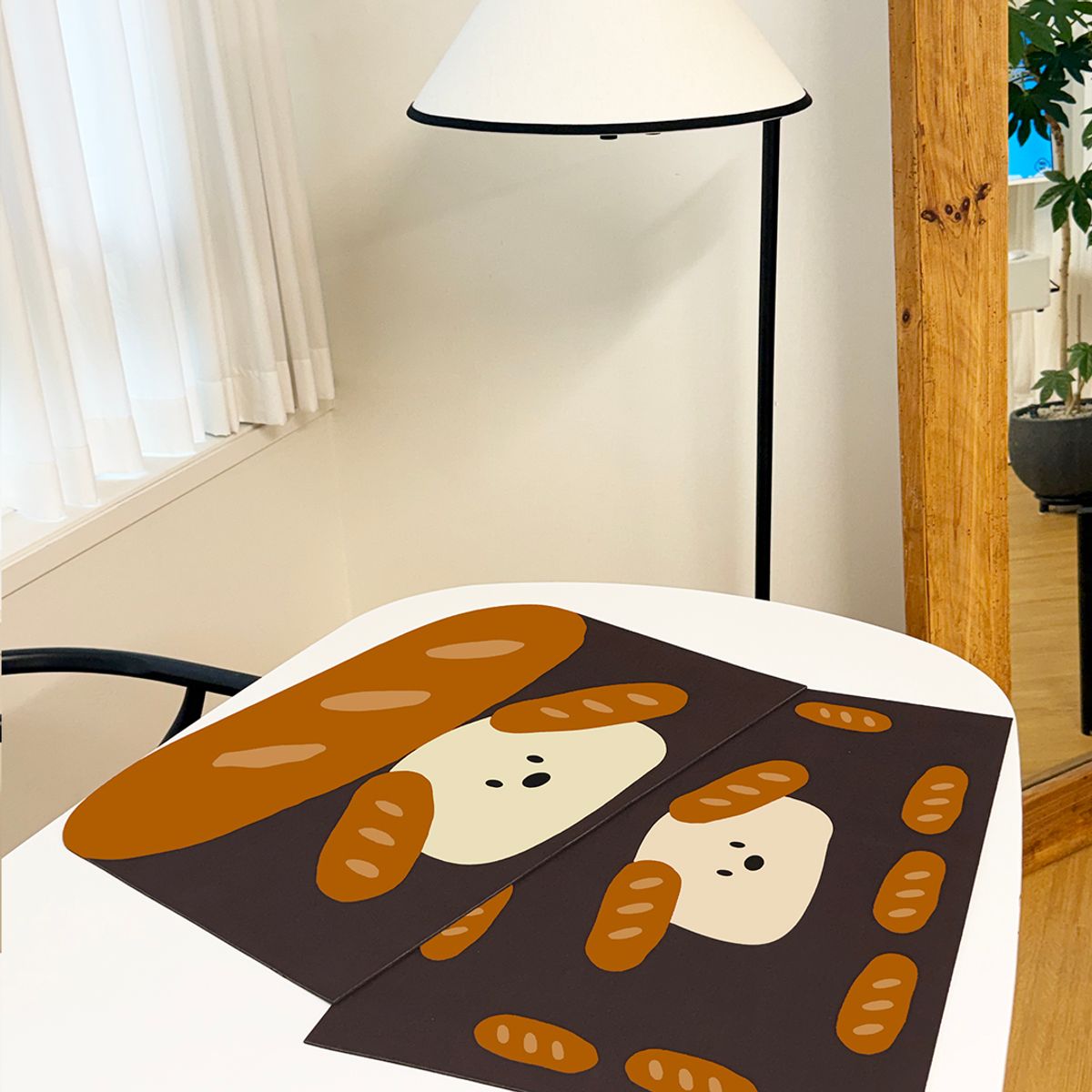 포시즌데코(4SEASONDECO) 바게트 강아지 규조토 발매트