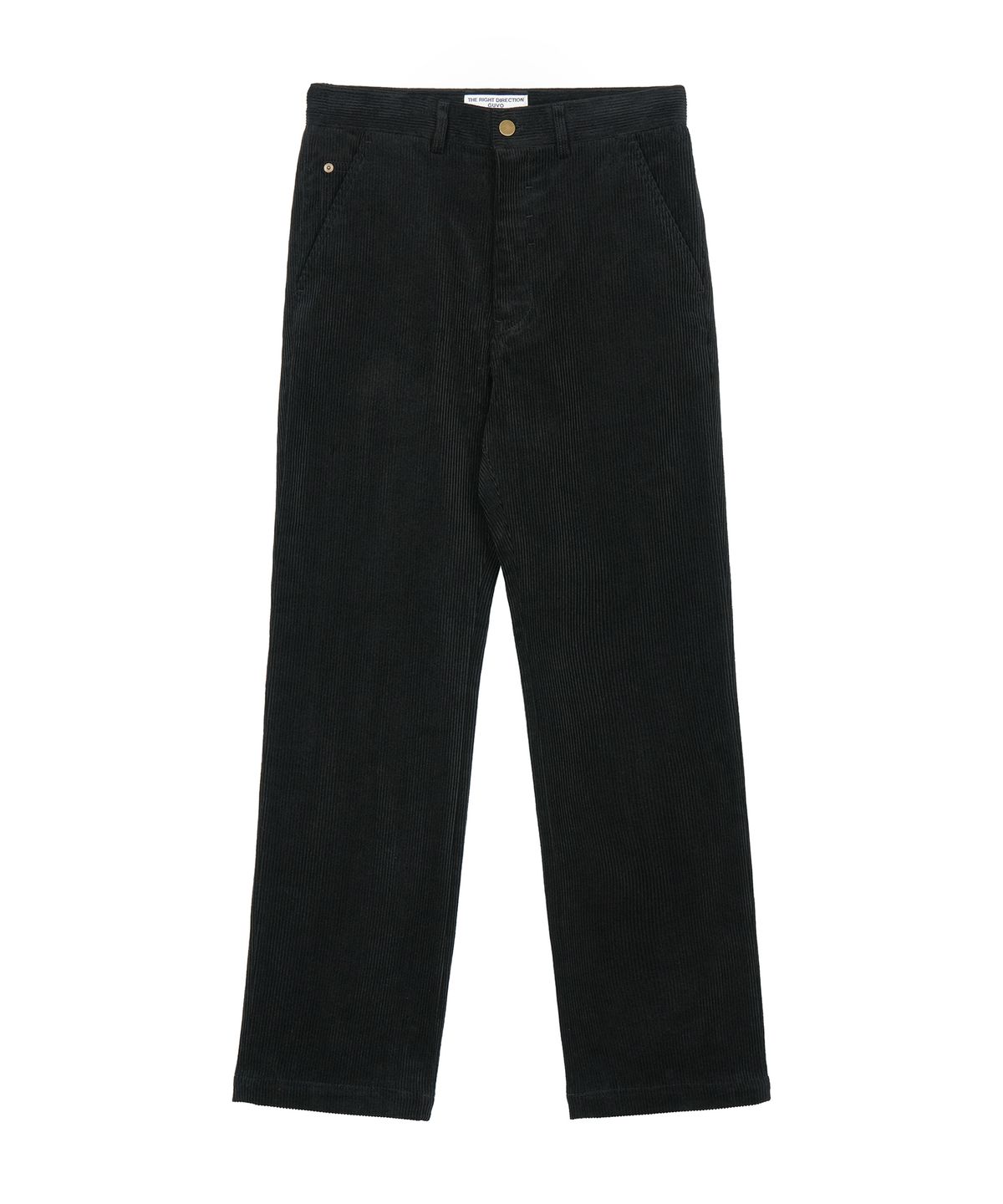 구보(GUVO) Corduroy straight pants, black