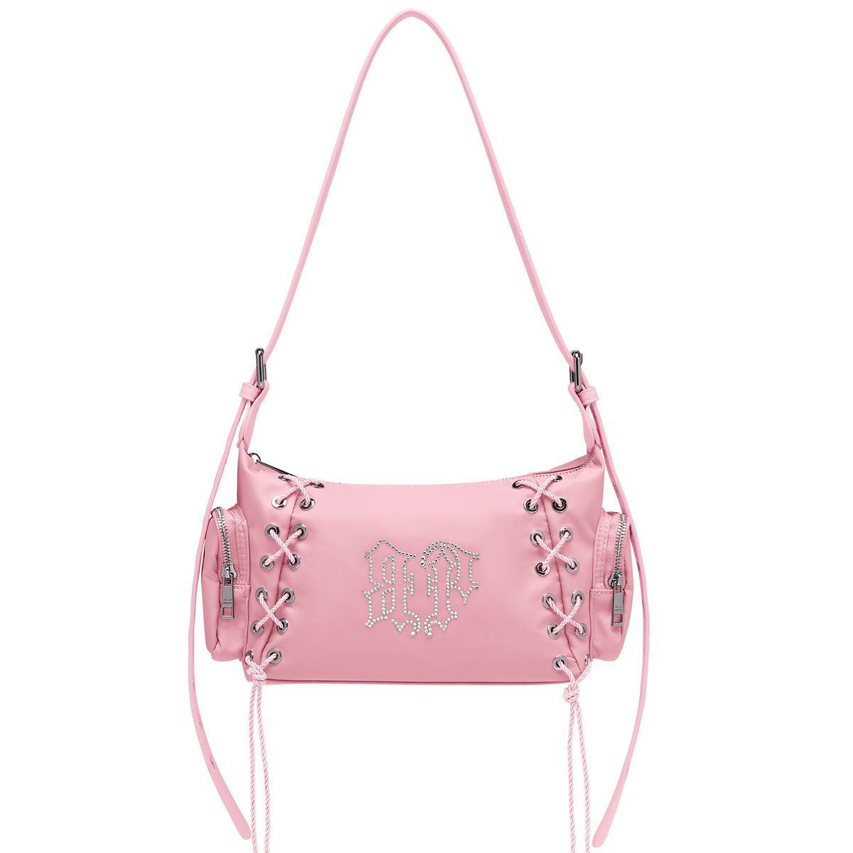 블랙 퍼플(BLACK PURPLE) 글로우 코르셋 백 Glow Corset Bag_Pink