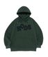 RODS 빅 로고 체크 후드티 (그린)