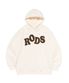 RODS 빅 로고 체크 후드티 (아이보리)