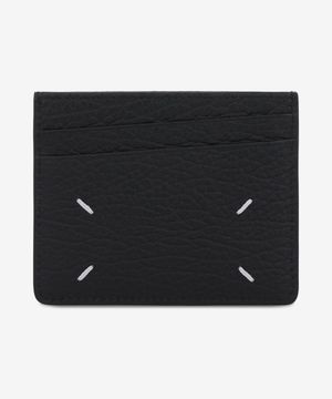 4 스티치 슬림 6슬롯 카드 홀더 - 블랙 / SA1VX0006P4455T8013