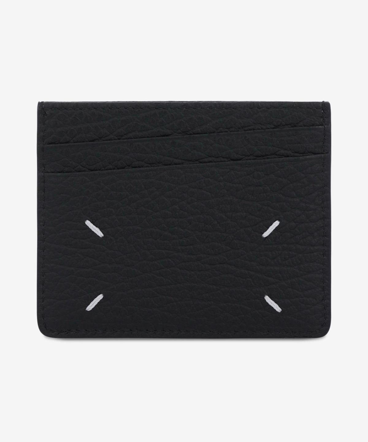 메종 마르지엘라(MAISON MARGIELA) 4 스티치 슬림 6슬롯 카드 홀더 - 블랙 / SA1VX0006P4455T8013