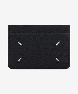 4 스티치 슬림 3슬롯 카드 홀더 - 블랙 / SA1VX0005P4455T8013