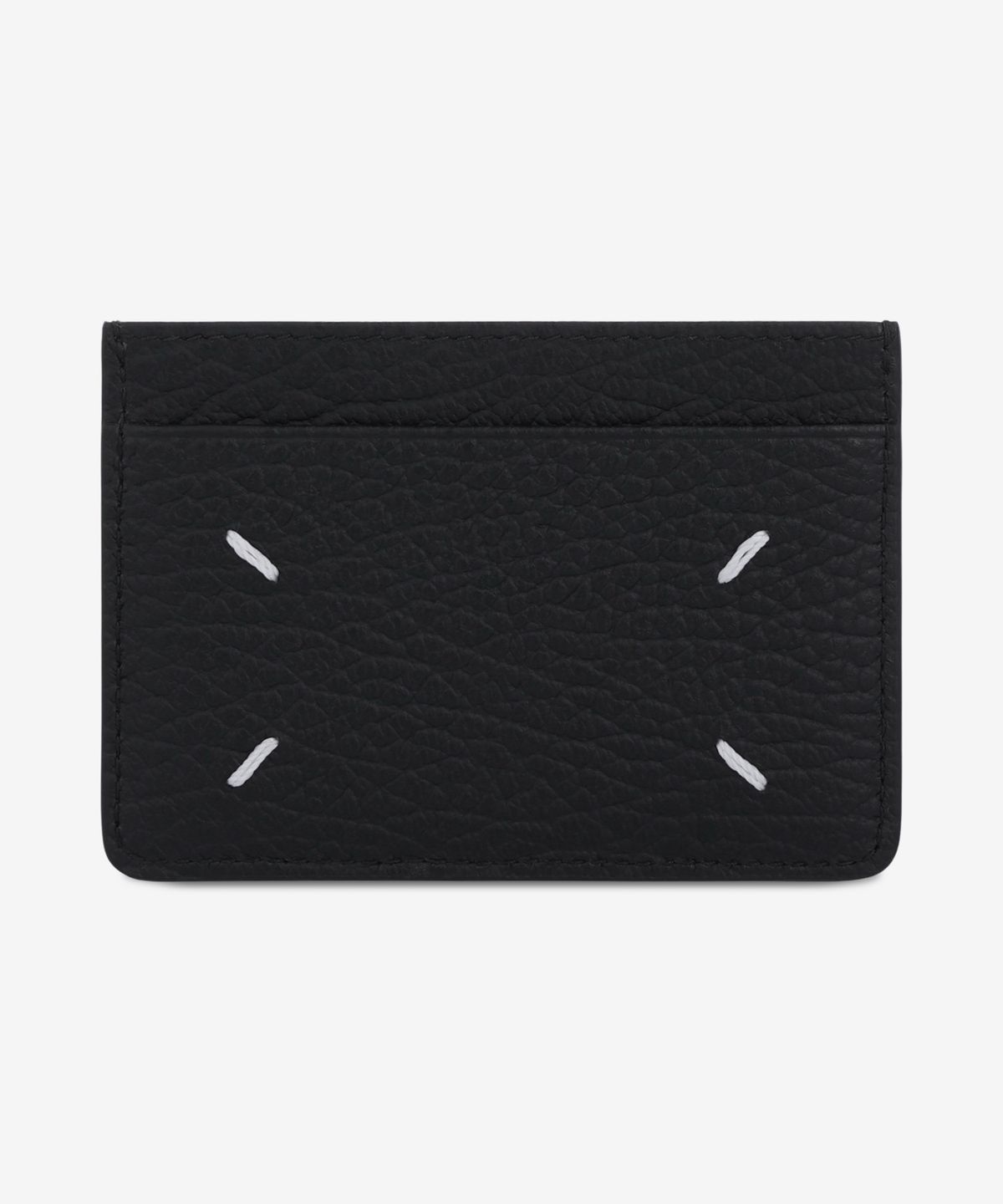 메종 마르지엘라(MAISON MARGIELA) 4 스티치 슬림 3슬롯 카드 홀더 - 블랙 / SA1VX0005P4455T8013