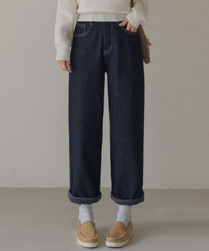 오니에나 배기 데님 팬츠(밍크기모VER.)_54DP1287