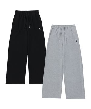 (기모)Signature relax wide pants (2colors)
