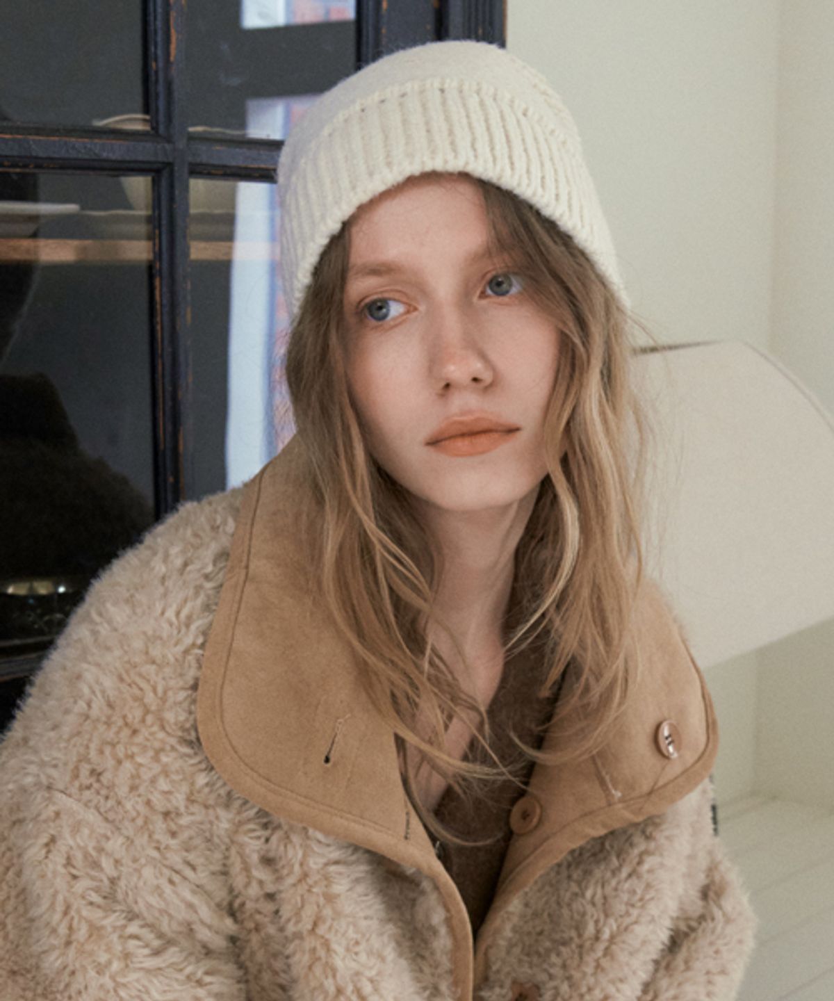 헤인트(HAINT) ROD WOOL BEANIE_IVORY
