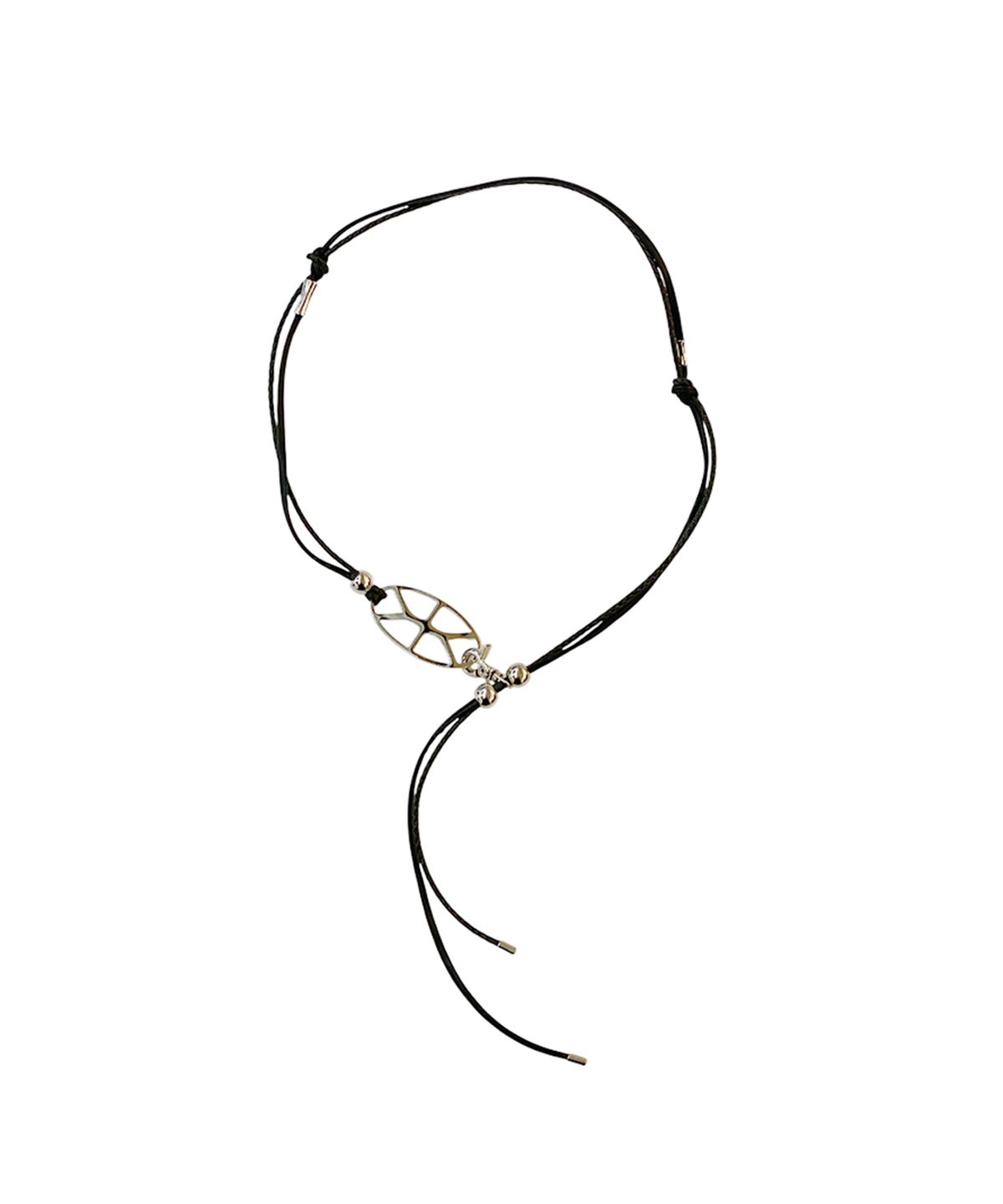모멘틱(MOMENTIC) Leather Line Necklace Bracelet