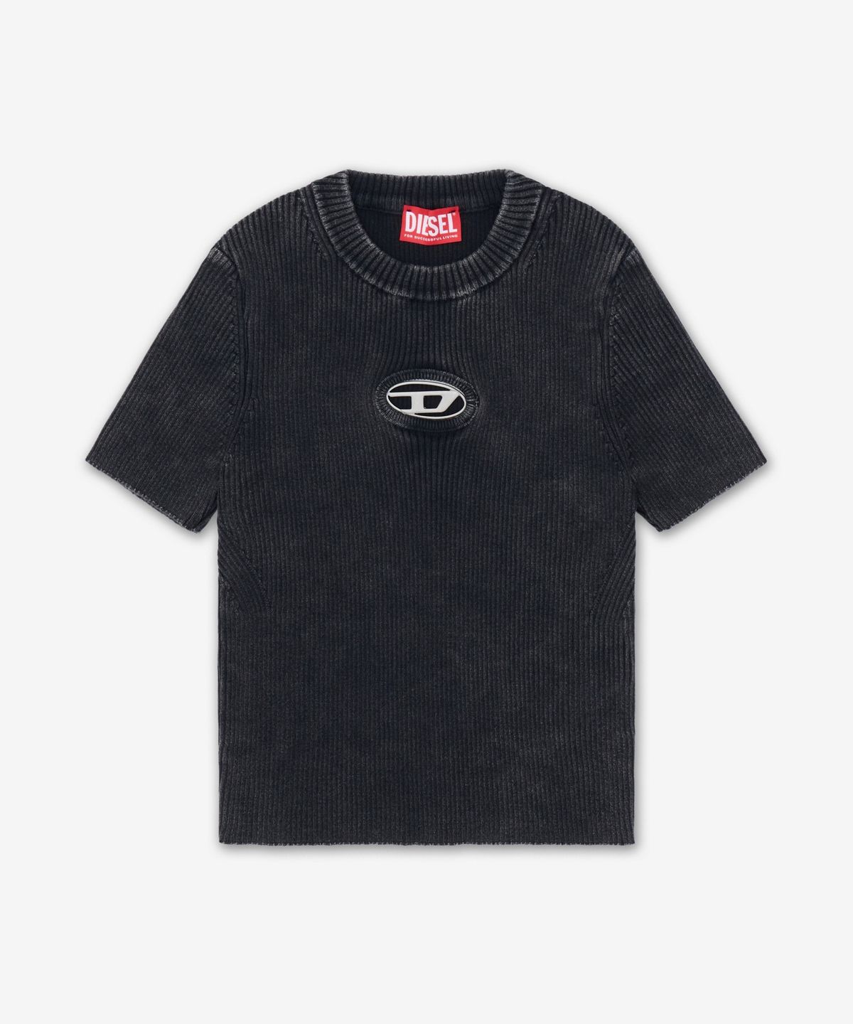 디젤(DIESEL) M-앙코르 SS 반소매 니트 - 캐비어 블랙 / A162490AKBQ900
