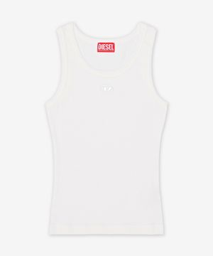 T-안키-OD 민소매 티셔츠 - 오프 화이트 / A199080JMBA141