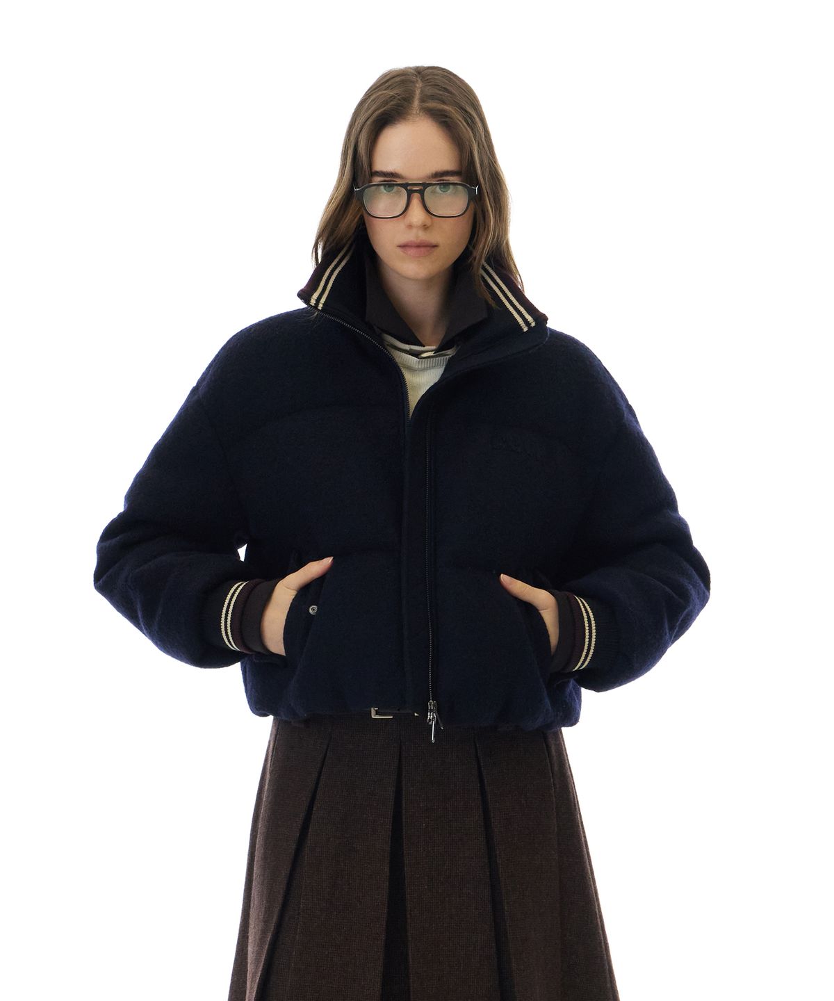 그로브(GROVE) LEXI DOWN JACKET (NAVY)