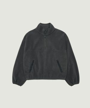 HAILEY FLEECE HALF ZIP-UP (CHARCOAL)