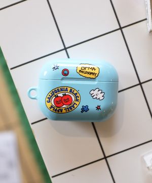 필로소피 블루 유광 하드 에어팟 케이스