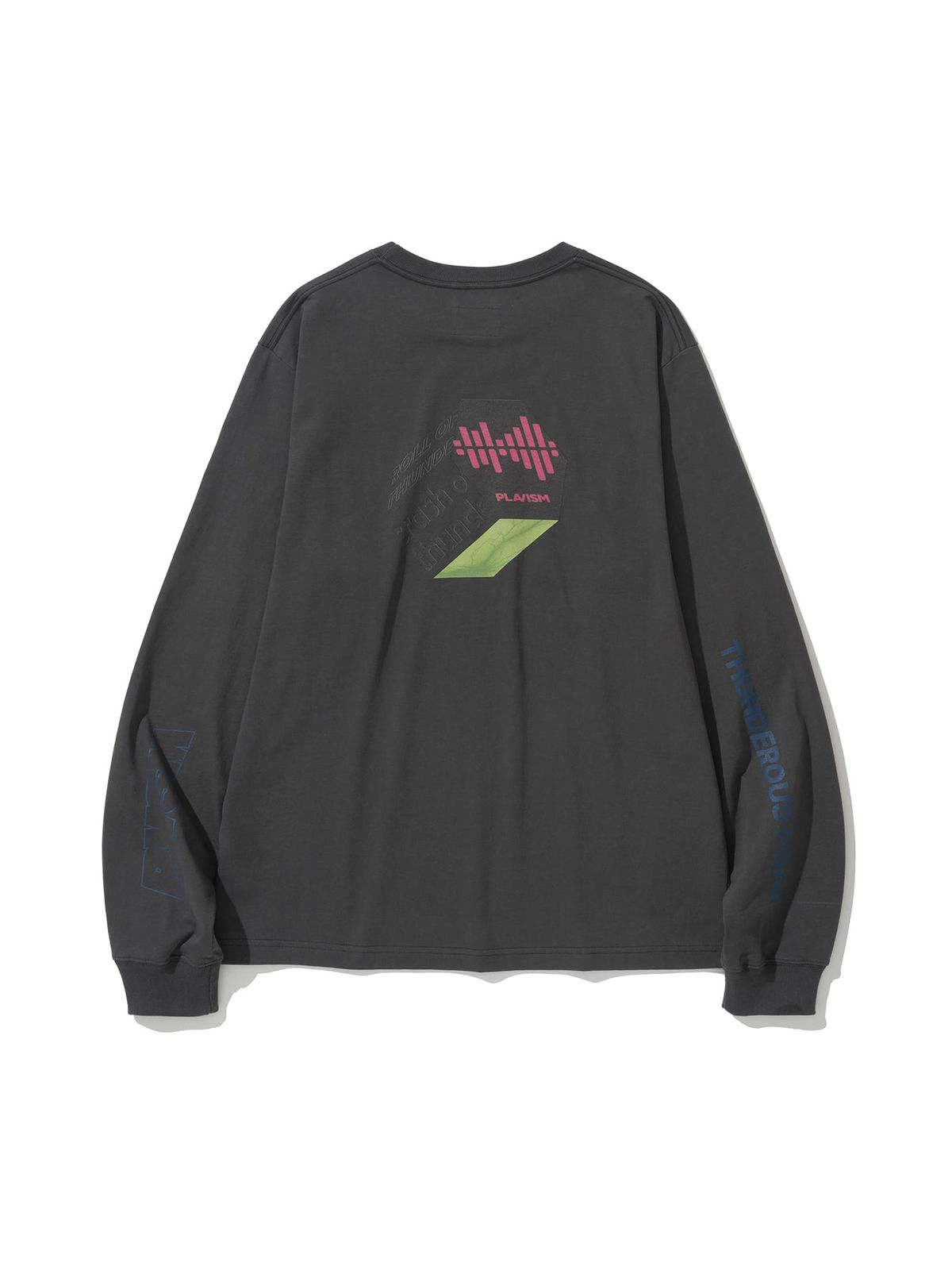 플라비즘(PLAVISM) THUNDER L/S TEE - DARK GREY