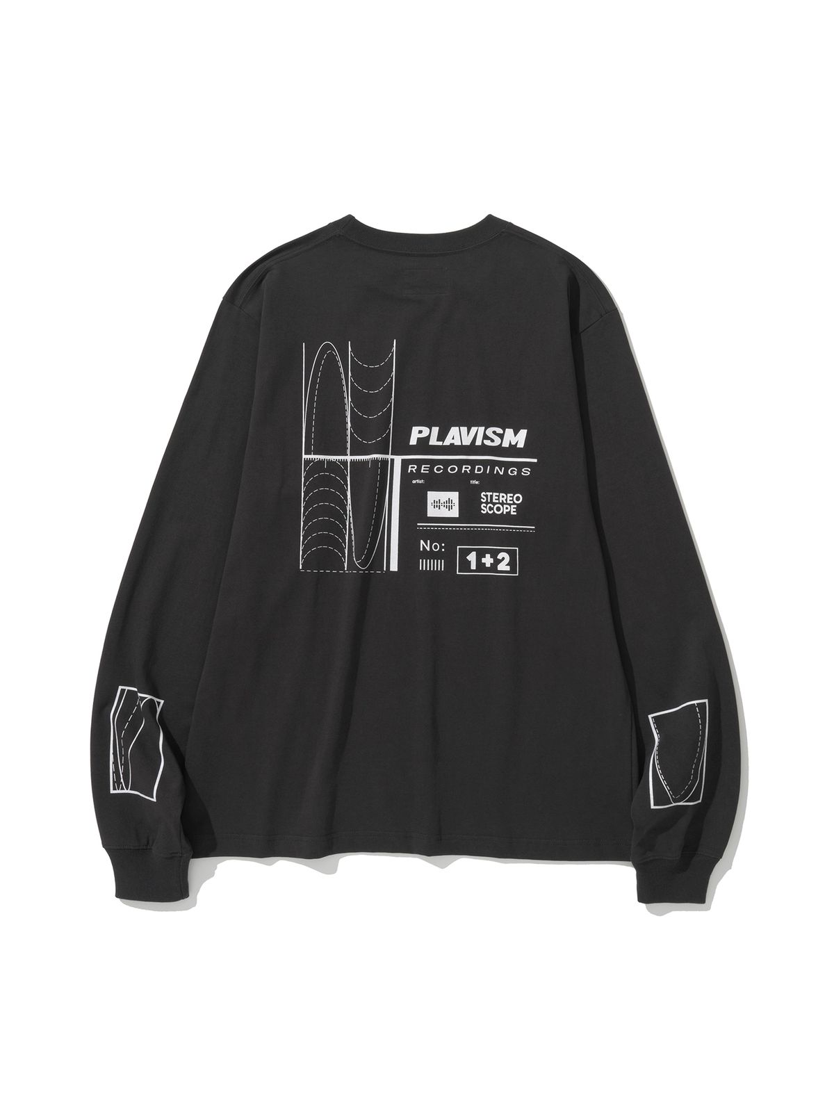 플라비즘(PLAVISM) SCOPE L/S TEE - CHARCOAL